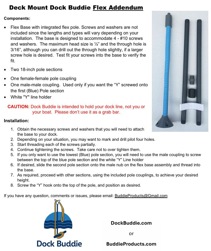 Dock Easier with Deck Mounted Dock Buddie Flex